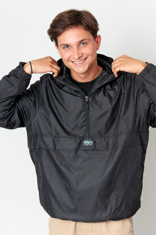 Flat label windbreaker