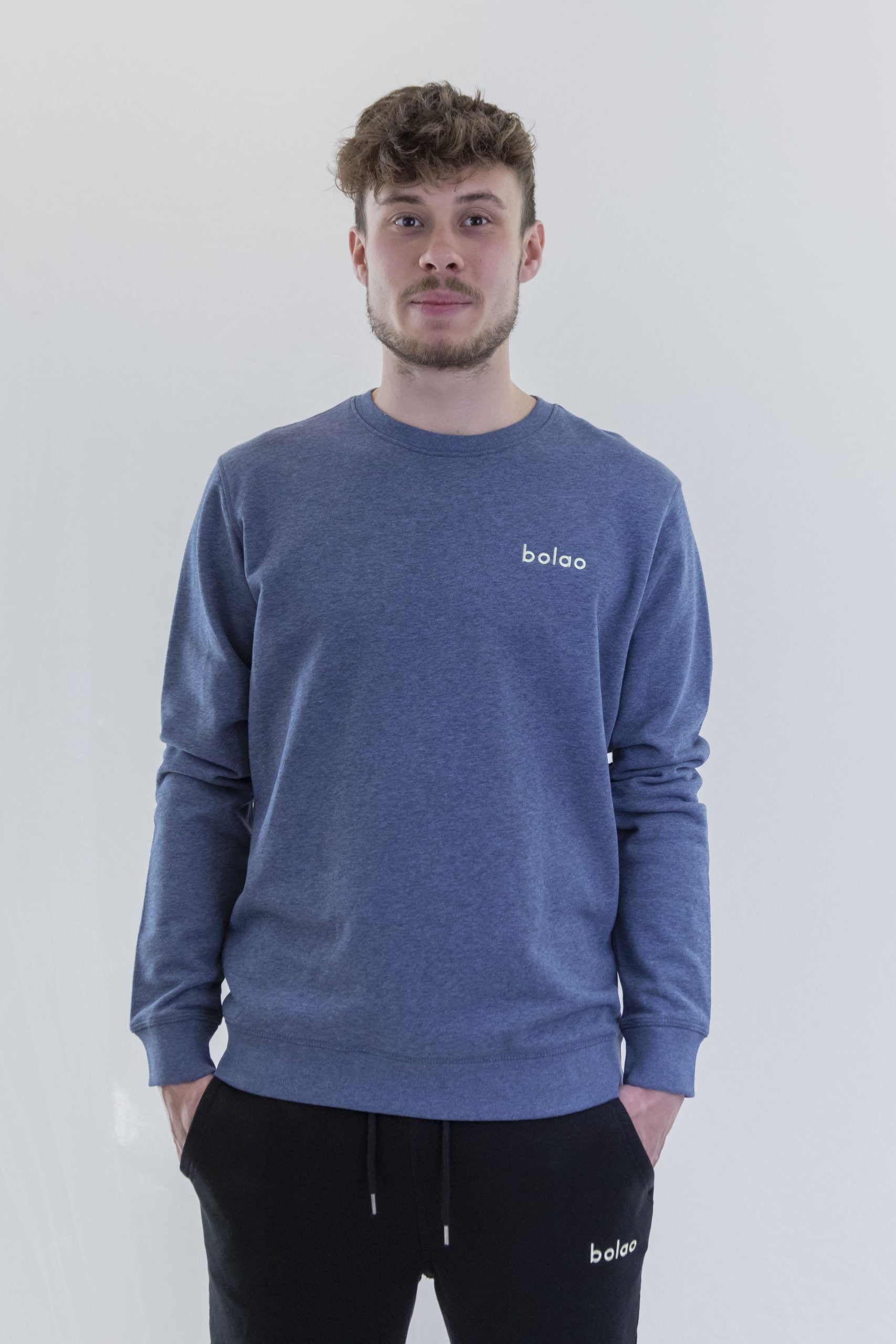 bolao light Sweater blue mottled