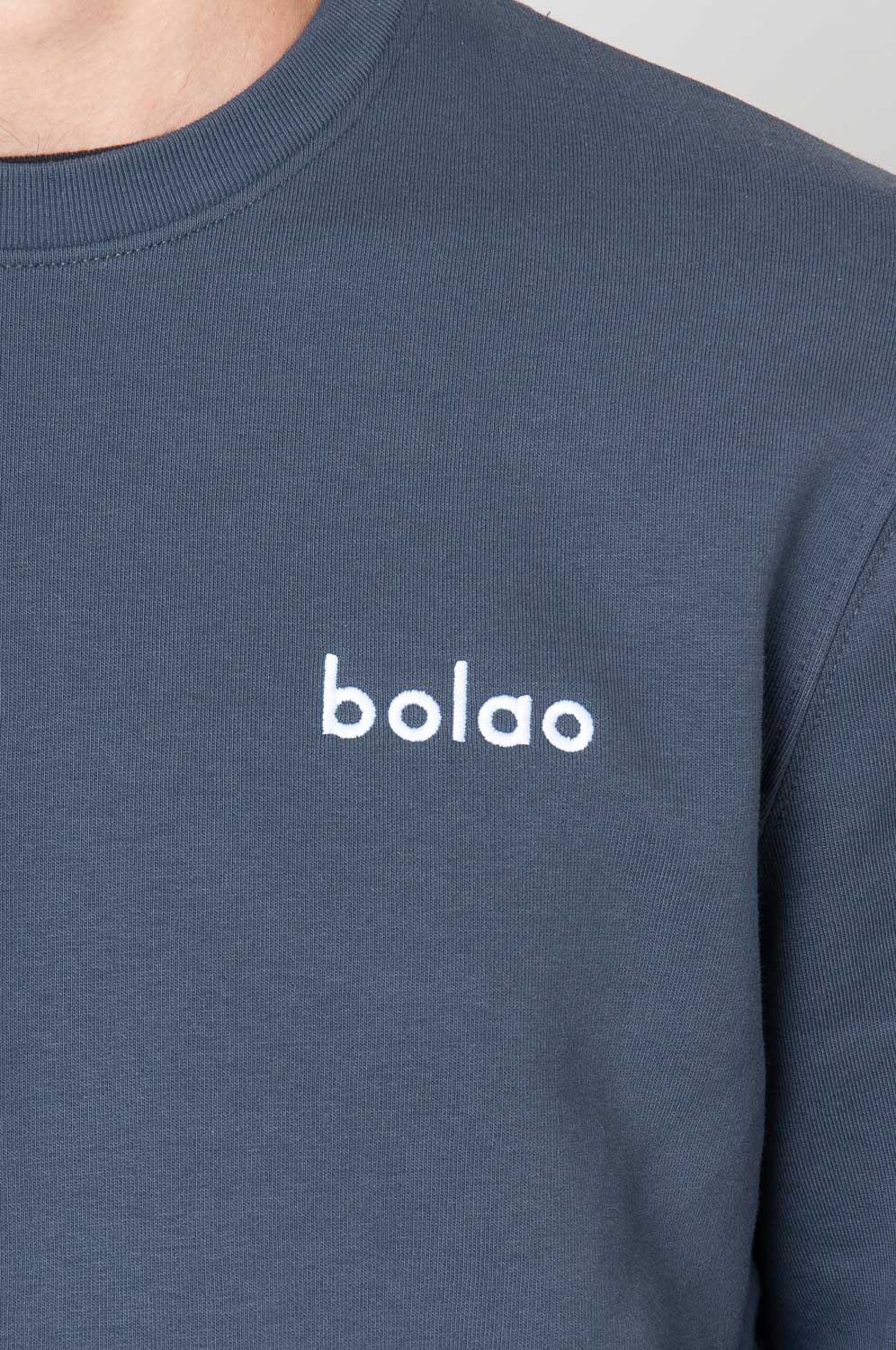 bolao Suéter Gola Redonda Cinza