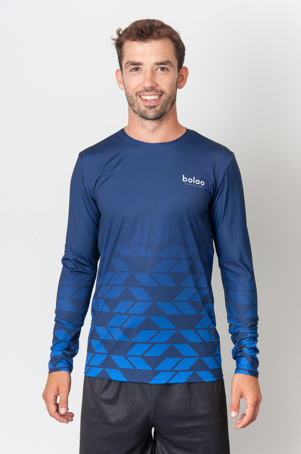 Longsleeve QUAD blue