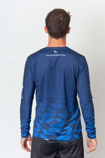 Longsleeve QUAD blue